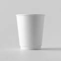 16 oz. White Double Wall Paper Coffee Cup - 500/case