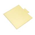 3.5 in. Square Golden Single Serve Cake Board with Tab - 100/Case