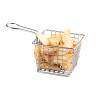 4" x 4" x 3" Chrome Square Mini Fry Basket