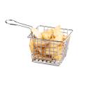 4" x 4" x 3" Chrome Square Mini Fry Basket
