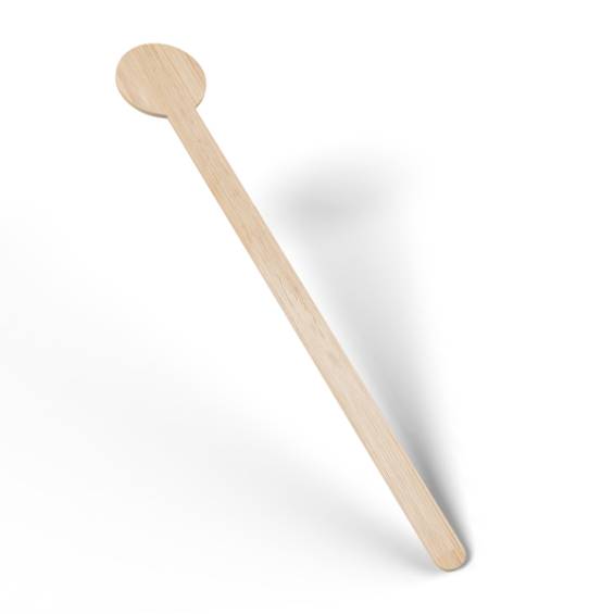 7 1/2" Eco-Friendly Wooden Coffee / Drink Stirrer with Round Top - 1000/Case
