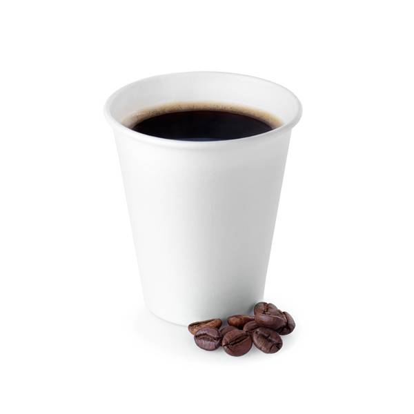 8 oz. White Paper Coffee Cup - 1000/Case