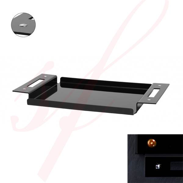 Diamond Upscale Black Serving Tray 22 in x 15 in.