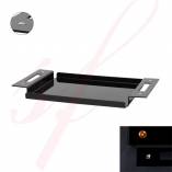 Diamond Upscale Black Serving Tray 22 in x 15 in.