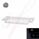 Diamond Upscale Clear Serving Tray 22 in. x 15 in.