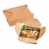 Kraft Paper #8  Take-Out Container 6 3/4" x 5" x 2 1/2" - 200/Case