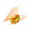 Natural Wood Serving Cone 7 in. - 100/Bag